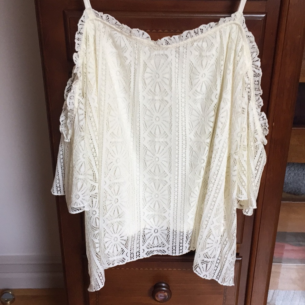 Lacy Off The Shoulder Top